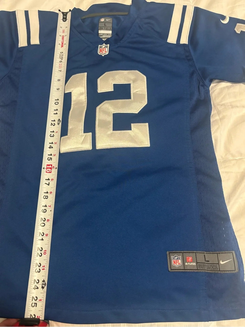 Vintage Indianapolis Colts Andrew Luck #12 Nike On Field Jersey Size Youth Large